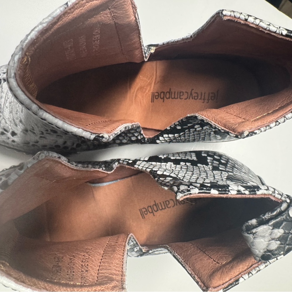 Jeffrey Campbell Optimum Snake‎ Skin Booties - Picture 6 of 14